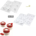 kit Game 115 ml di Silikomart per tortine tonde ad incastro verticale di diametro 6,5 cm