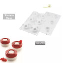kit Game 115 ml di Silikomart per tortine tonde ad incastro verticale di diametro 6,5 cm