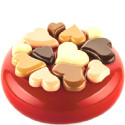Tender Silikomart stampo silicone per torte con teneri decori cuori ø190xh65 mm
