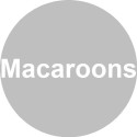 Snob Macaroons confetti bianchi in confezione da 150 g