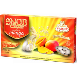 Confetti snob cioco-mandorla bianchi al gusto mango da 500 g di Crispo