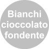 Snob cioccolato fondente Crispo 1 Kg: confetti bianchi con mandorla intera tostata