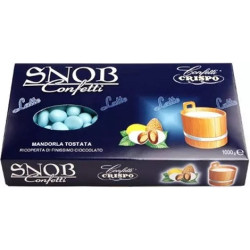 Snob celeste al latte Crispo 1 Kg: confetti celesti alla mandorla e cioccolato al latte
