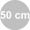 Kit mattarello grande liscio in nylon 50 cm con spessori da Decora