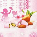 Snob Lieto Evento Nascita Bambina Crispo confetti rosa incartati singolarmente da 500 g