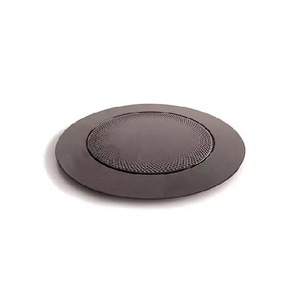 Set 10 vassoi tondi in plastica neri da 165 mm, riutilizzabili da Silikomart