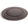 Set 10 trays round Silikomart vassoi tondi in plastica nera riutilizzabili ø165xh7 mm