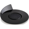 100 black trays ø86xh19 mm Silikomart piattini tondi in plastica nera per monoporzioni