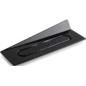 100 Piattini monoporzioni rettangolari in plastica neri 14x4 cm Silikomart