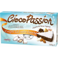 Ciocopassion torta caprese Crispo: confetti bianchi 1 Kg
