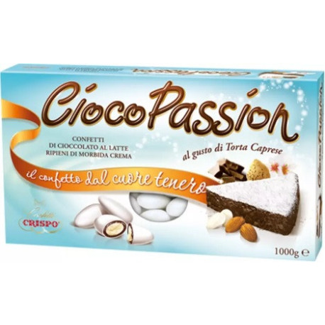 Ciocopassion torta caprese Crispo: confetti bianchi 1 Kg