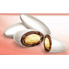 Ciocopassion pesche e amaretto Crispo: confetti bianchi in confezione da 1 Kg, ideali per confettata Ciocopassion pesche e amaretto Crispo: confetti bianchi in confezione da 1 Kg, ideali per confettata