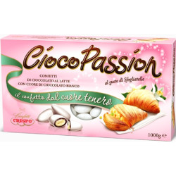 Ciocopassion sfogliatella Crispo: confetti bianchi in confezione da 1 Kg ideali per confettata