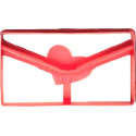 Tagliapasta dolci messaggi Decora: taglia biscotti in plastica busta per lettere 11,2x6xh2,2 cm