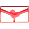 Tagliapasta dolci messaggi Decora: taglia biscotti in plastica busta per lettere 11,2x6xh2,2 cm