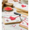 Tagliapasta dolci messaggi Decora: taglia biscotti in plastica busta per lettere 11,2x6xh2,2 cm