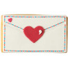 Tagliapasta dolci messaggi Decora: taglia biscotti in plastica busta per lettere 11,2x6xh2,2 cm
