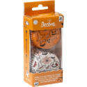 Pirottini zucca e fantasma Decora: 36 pirottini muffin in carta forno con decoro Pumpkin e Ghost ø5xh3,2 cm