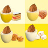 Maxtris Sfumati Giallo: confetti gialli sfumati cioco-mandorla da 1 Kg