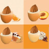 Maxtris Sfumati Arancio: confetti arancioni sfumati cioco-mandorla da 1 Kg Maxtris Sfumati Arancio: confetti arancioni sfumati cioco-mandorla da 1 Kg
