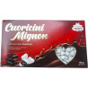 Cuoricini mignon bianchi Crispo: confetti bianchi a forma di piccoli cuori al cioccolato fondente 1Kg