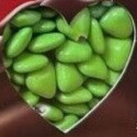 Crispo Cuoricini Mignon Verdi – Confetti al Cioccolato Fondente 1 kg