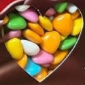 Cuoricini Mignon assortiti Crispo 1 Kg confetti colorati a forma piccoli cuori di cioccolato fondente