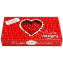 Amorini rosso Crispo 1 Kg: confetti rossi a forma di cuori di cioccolato fondente