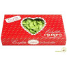 Amorini verde Crispo 1 Kg: confetti verdi a forma di cuori di cioccolato fondente, ideali per confettata Amorini verde Crispo 1 Kg: confetti verdi a forma di cuori di cioccolato fondente, ideali per confettata