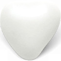 Amorini bianco Crispo 1 Kg confetti bianchi a forma di cuori di cioccolato fondente