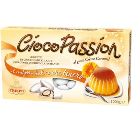 Ciocopassion creme caramel Crispo: confetti bianchi ideali per confettata da 1 Kg