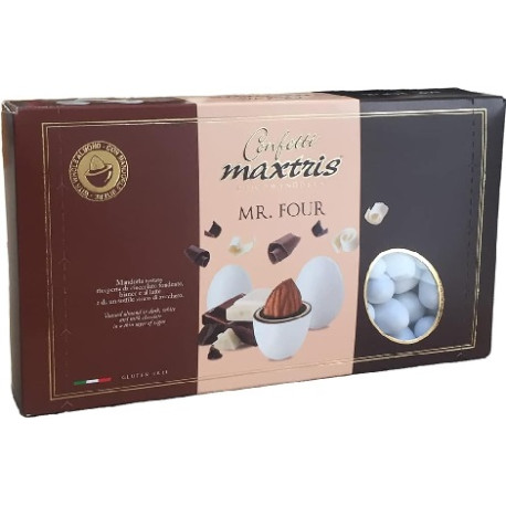 Maxtris Mr Four: 1 Kg di confetti bianchi ideali per confettata Maxtris Mr Four: 1 Kg di confetti bianchi ideali per confettata