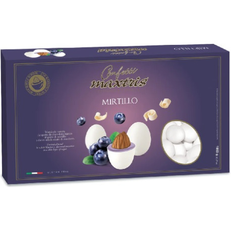 Maxtris Mirtillo: 1 Kg di confetti bianchi ideali per confettata Maxtris Mirtillo: 1 Kg di confetti bianchi ideali per confettata
