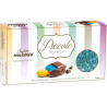 Piccole Nuance Celeste: 1 Kg di lenti al cioccolato al latte, confetti celesti Maxtris