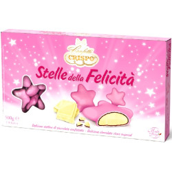 Stelle della Felicità Rosa Perlato Crispo: 500 g di confetti rosa ideali per confettata