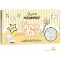 Maxtris Stelline Bianche: 500 g di confetti bianchi, stelle di cioccolato, ideali per confettata