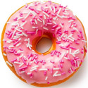 Maxtris Donuts Fragola 6 ciambelle rosa da 35 g