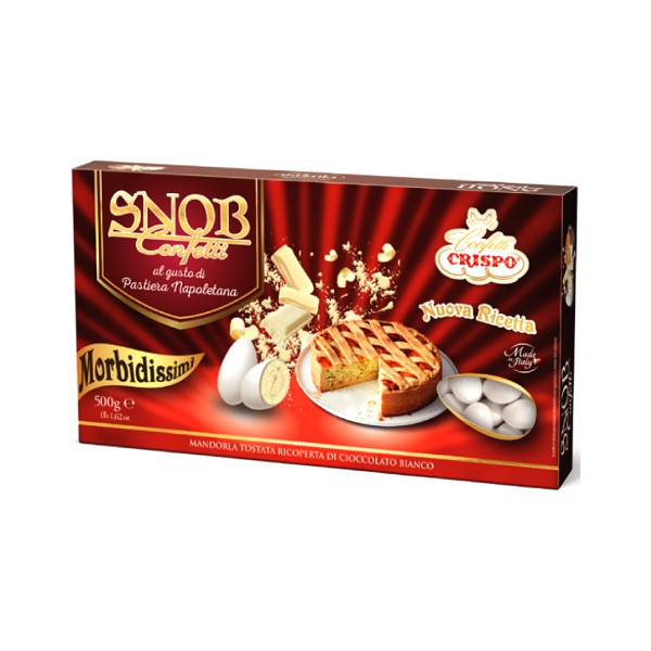 Snob Pastiera Crispo: 500 g di confetti bianchi ideali per confettata