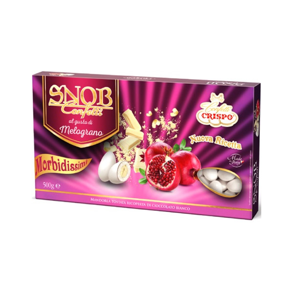 Snob al Melograno Crispo: 500 g di confetti bianchi ideali per confettata