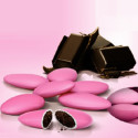 Confetti rosa al cioccolato fondente Crispo in confezione da 1 Kg.