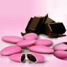 Confetti rosa al cioccolato fondente Crispo in confezione da 1 Kg.