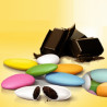 Confetti colori assortiti al cioccolato fondente da Crispo in confezione da 1 Kg Confetti colori assortiti al cioccolato fondente da Crispo in confezione da 1 Kg
