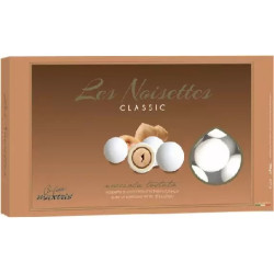 Le Noisettes Bianco Maxtris: 1 Kg di confetti tondi bianchi alla nocciola ideali per confettata