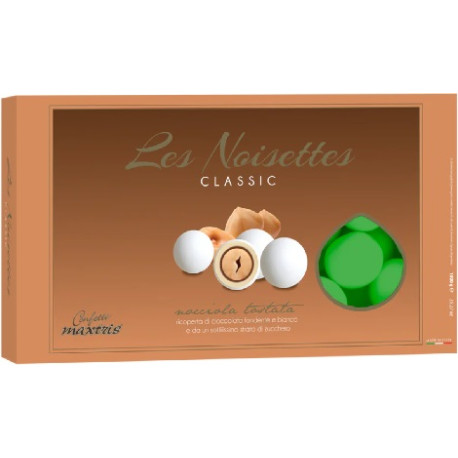 Les Noisettes Verde Maxtris: 1 Kg di confetti verdi ideali per confetta fidanzamento o promessa Les Noisettes Verde Maxtris: 1 Kg di confetti verdi ideali per confetta fidanzamento o promessa