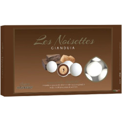 Le Noisettes Gianduia Maxtris: 1 Kg di confetti tondi bianchi alla nocciola ideali per confettata