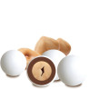 Le Noisettes Gianduia Maxtris: 1 Kg di confetti tondi bianchi alla nocciola ideali per confettata Le Noisettes Gianduia Maxtris: 1 Kg di confetti tondi bianchi alla nocciola ideali per confettata