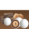 Le Noisettes Gianduia Maxtris: 1 Kg di confetti tondi bianchi alla nocciola ideali per confettata Le Noisettes Gianduia Maxtris: 1 Kg di confetti tondi bianchi alla nocciola ideali per confettata