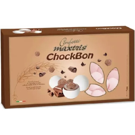 Chock Bon Rosa Maxtris: 900 g di confetti rosa ideali per confettata Chock Bon Rosa Maxtris: 900 g di confetti rosa ideali per confettata