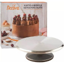 Piatto girevole in alluminio Decora con base antiscivolo per torte di ø31xh9,5 cm