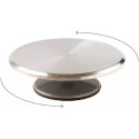 Piatto girevole in alluminio da Decora: girotorta antiscivolo di diametro 31 cm ed altezza 9,5 cm